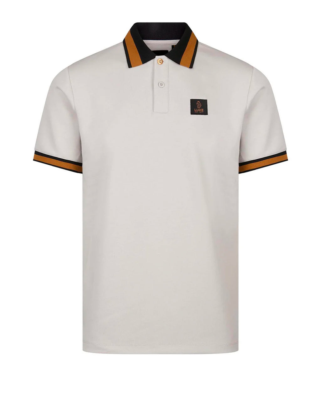 Luke 1977 Makati detailed polo shirt ICE GREY