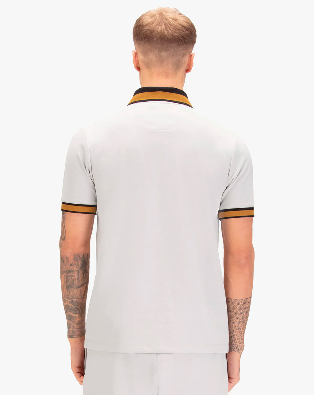 Luke 1977 Makati detailed polo shirt ICE GREY
