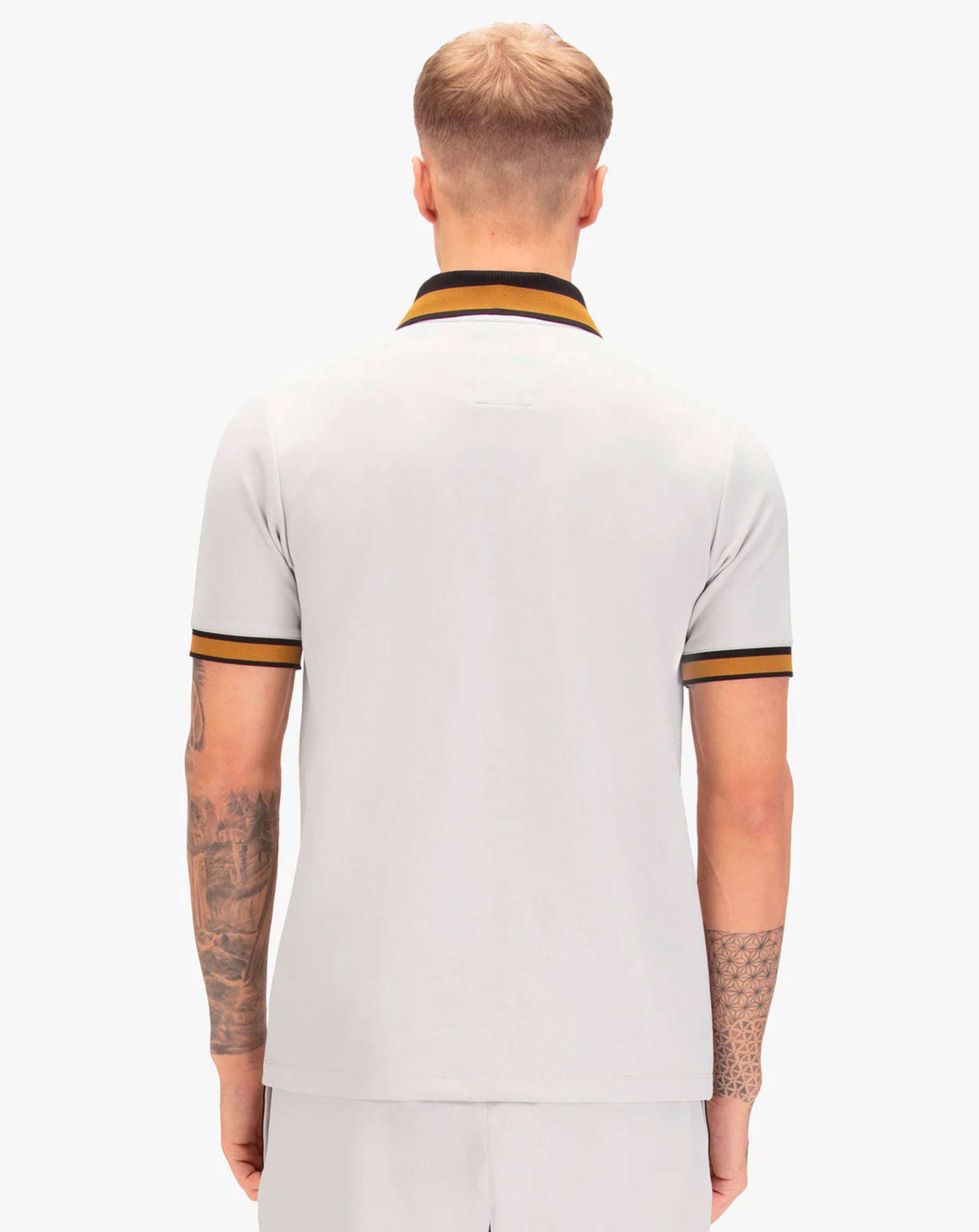 Luke 1977 Makati detailed polo shirt ICE GREY