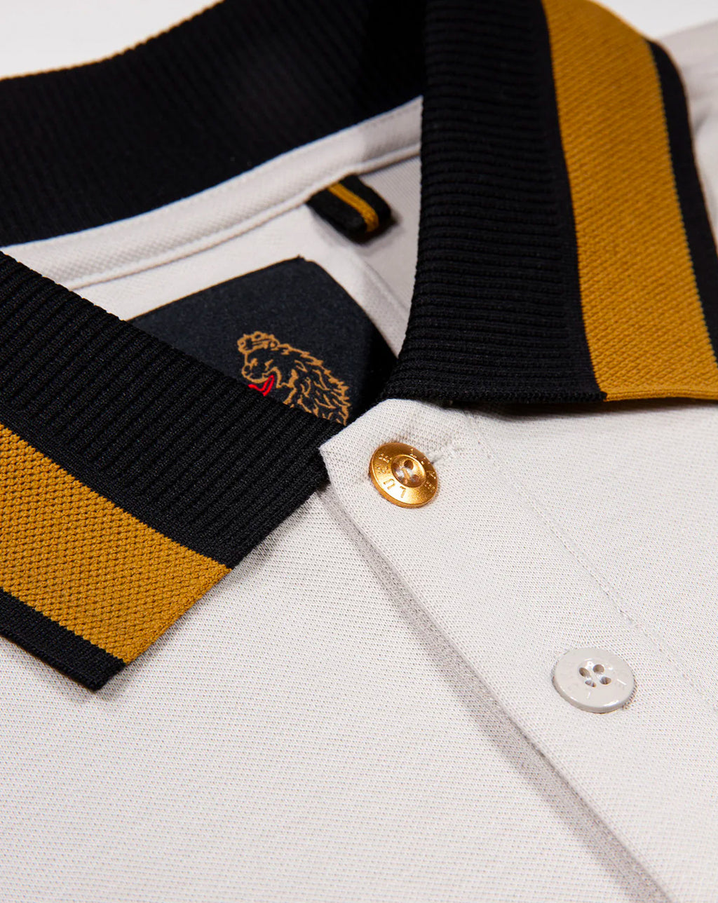 Luke 1977 Makati detailed polo shirt ICE GREY