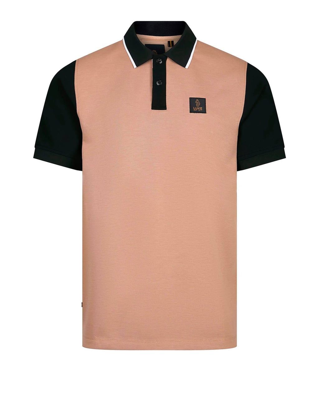 Luke 1977 Saddleworth Short Sleeve polo shirt fawn