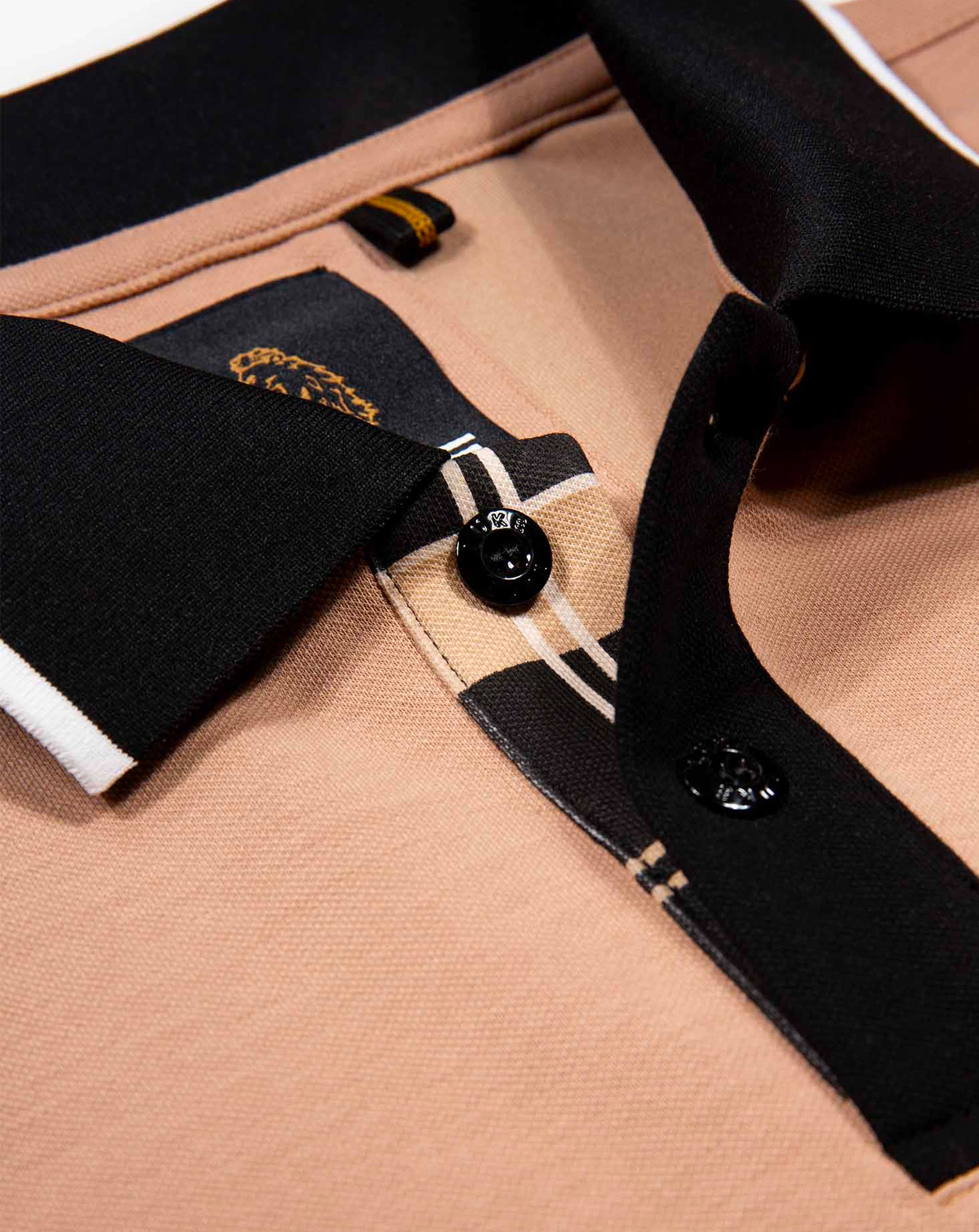 Luke 1977 Saddleworth Short Sleeve polo shirt fawn