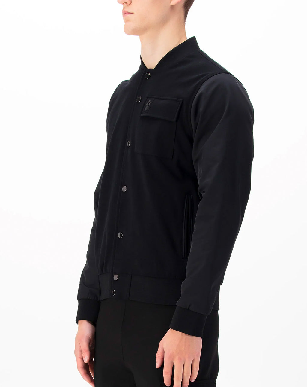 Luke 1977 Chief Felt Badge Bomber Jacket Black