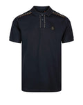 Luke Hamilton Polo Check Collar 280GSM DARK NAVY