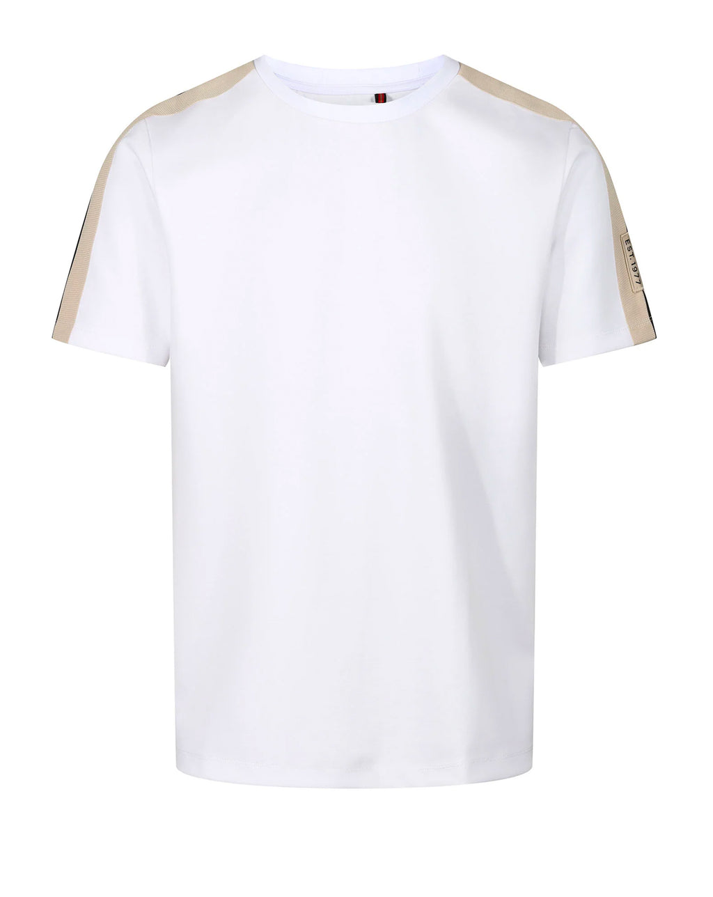 Luke Imperial Badge Detail Reg Fit T Shirt White