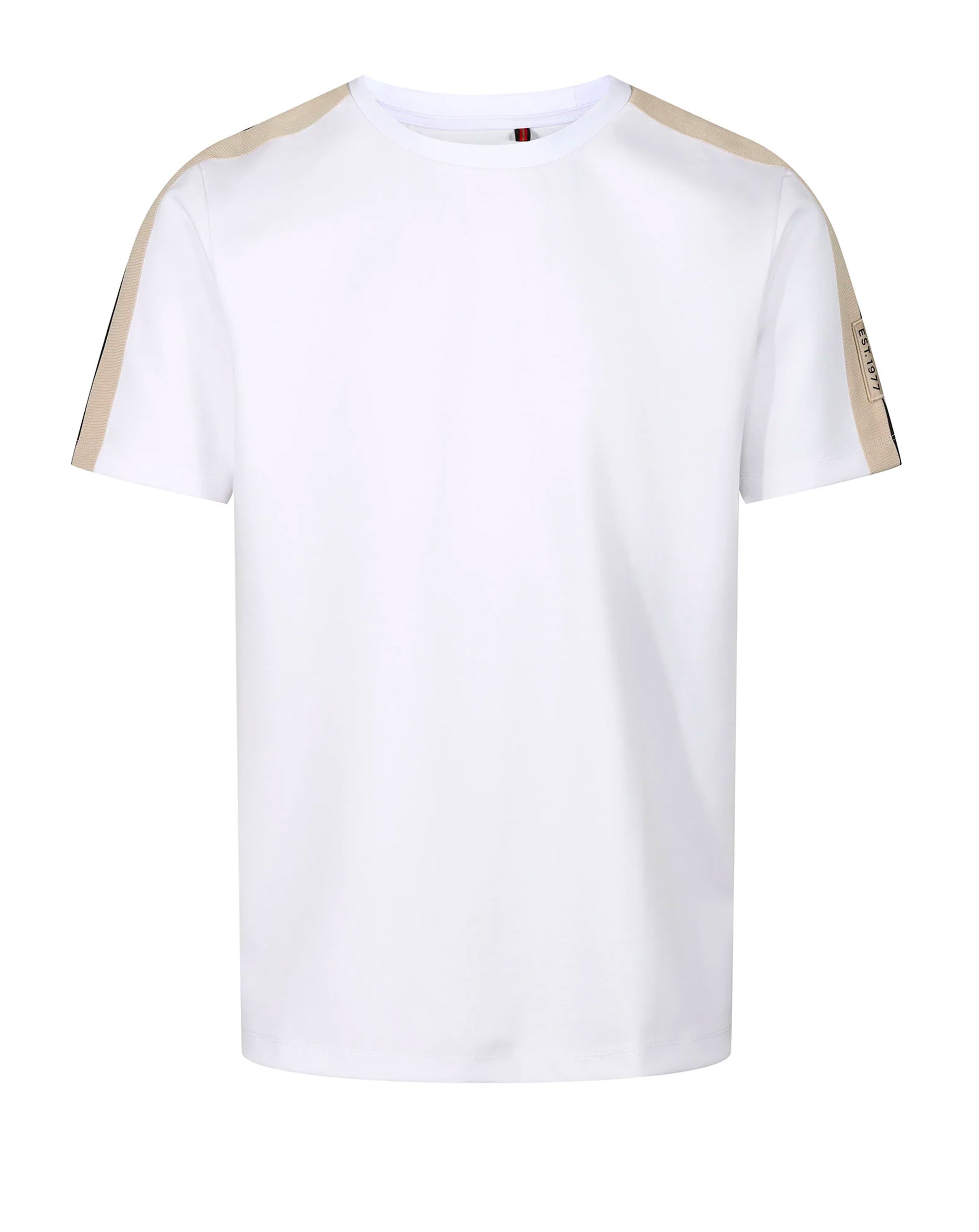 Luke Imperial Badge Detail Reg Fit T Shirt White