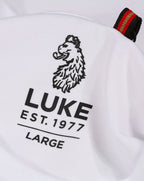 Luke Imperial Badge Detail Reg Fit T Shirt White