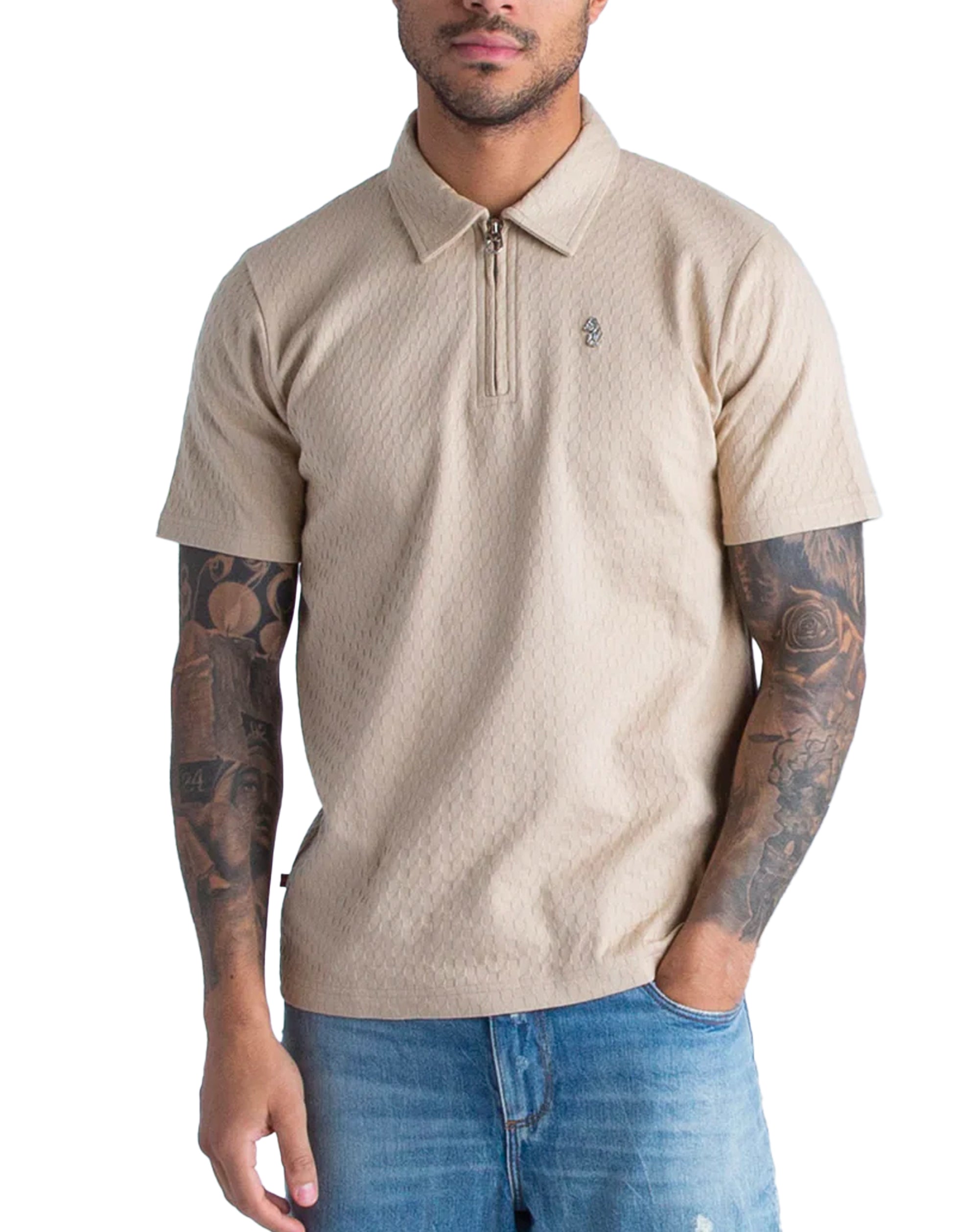 Luke Keramas Poloshirt Ecru