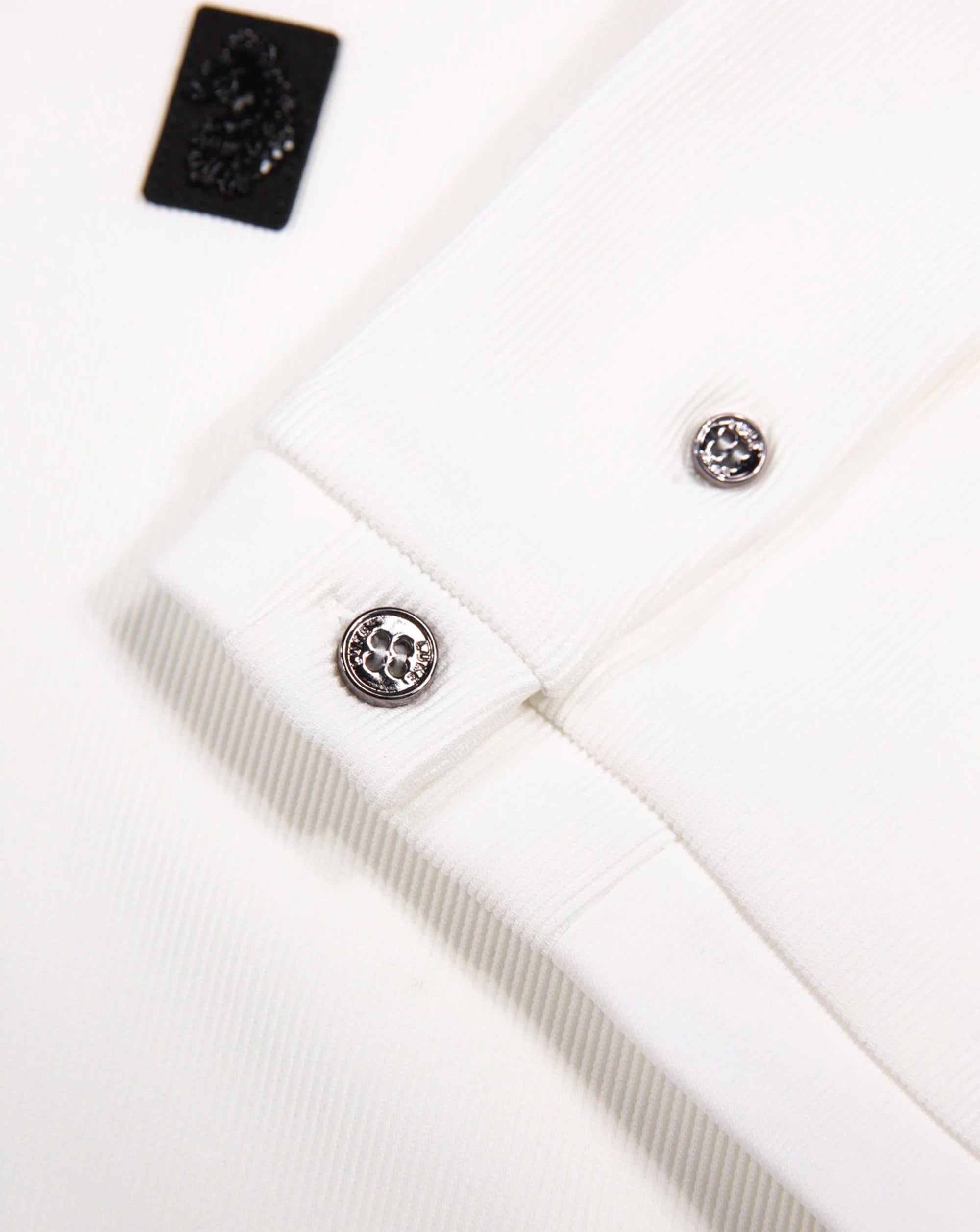 Luke 1977 Keswick Rib Detail Crew T Shirt White