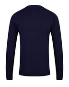 Luke 1977 Mitcham cable knit Jumper Navy
