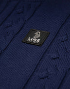 Luke 1977 Mitcham cable knit Jumper Navy