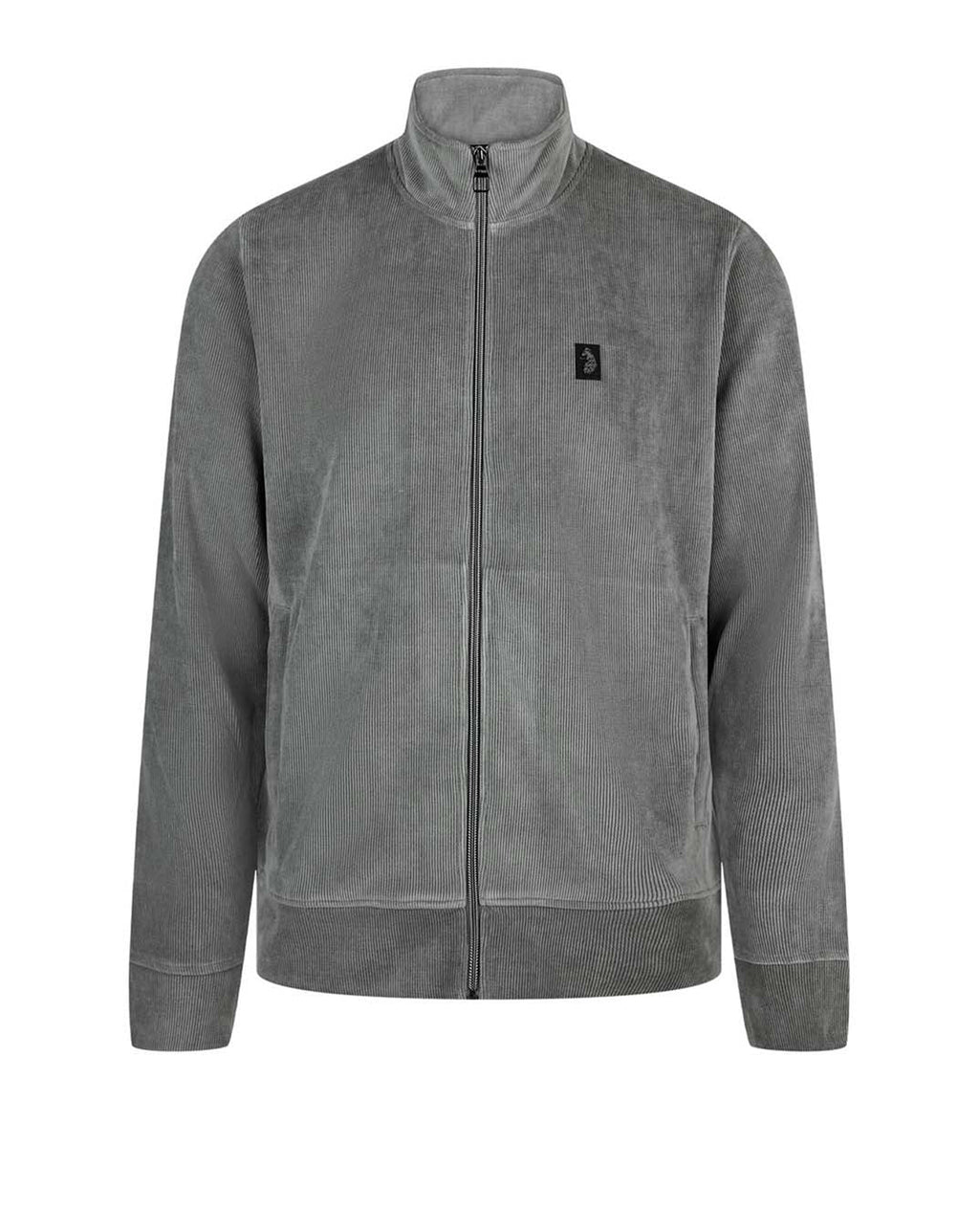 Luke 1977 Norwood Zip through Ribbed Jacket CONCRETE