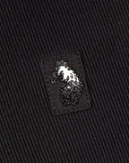 Luke 1977 Penrith Zip Neck Short Sleeve Polo Black