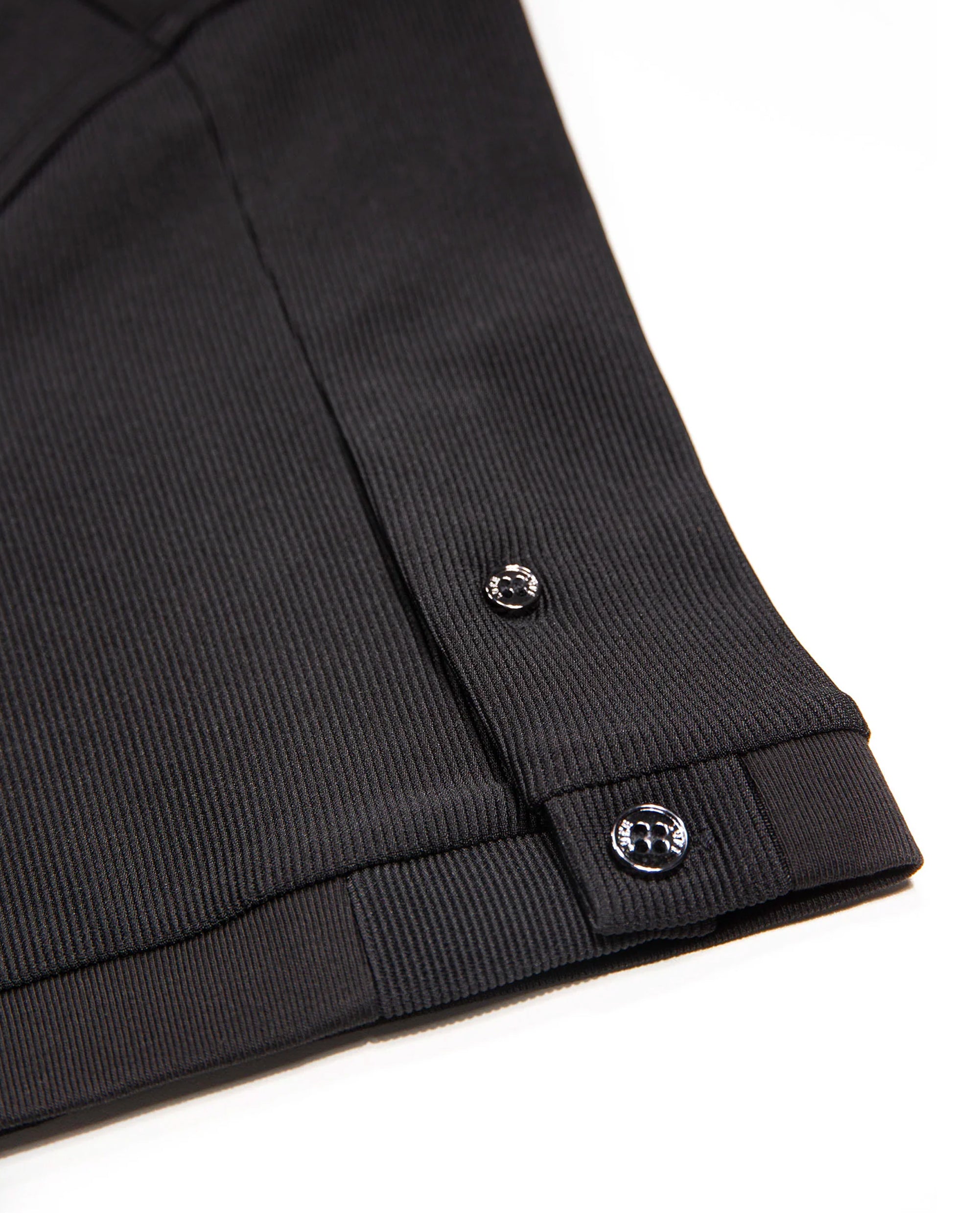 Luke 1977 Penrith Zip Neck Short Sleeve Polo Black