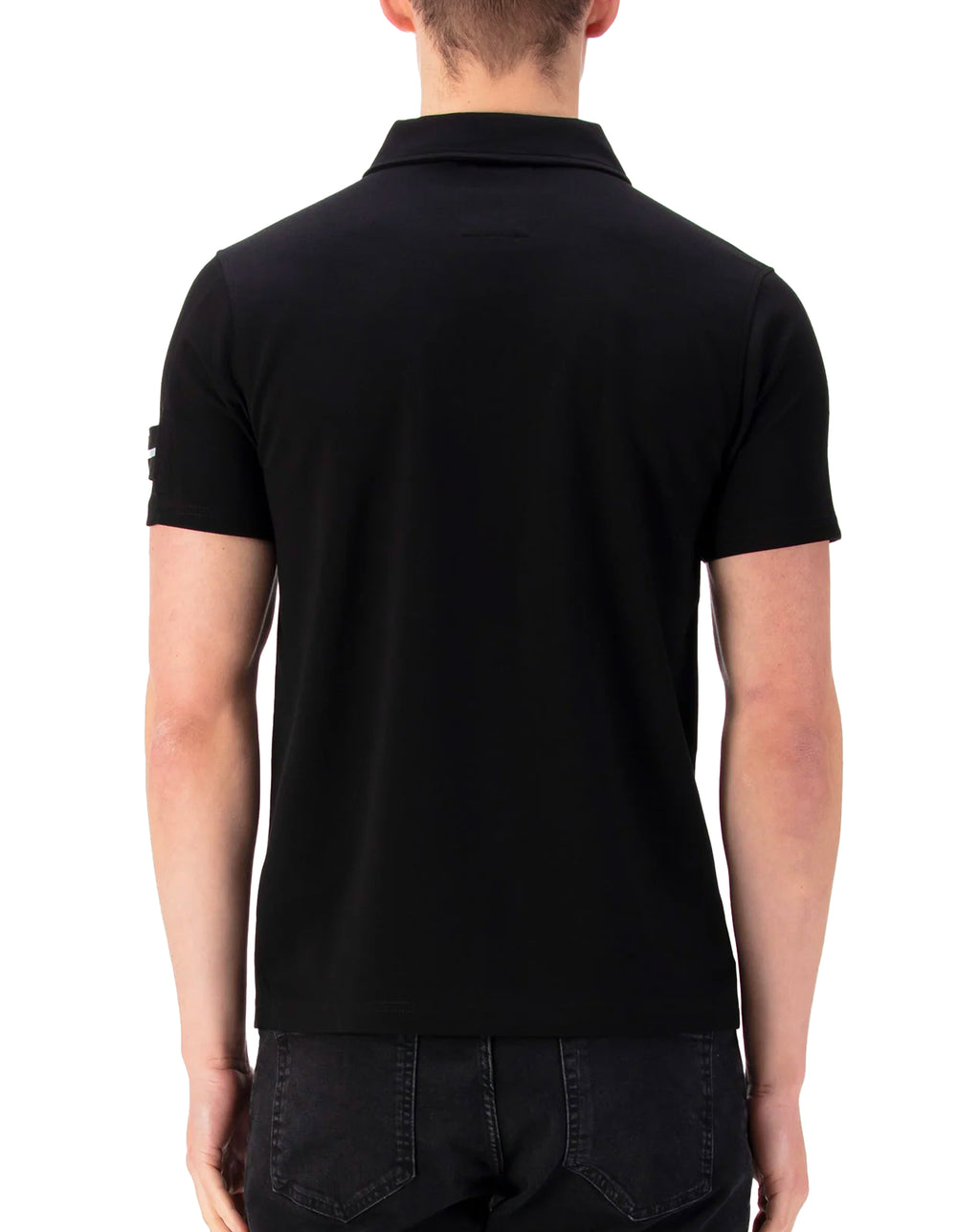 Luke 1977 Serg 1/4 Zip Polo Arm Detail Black