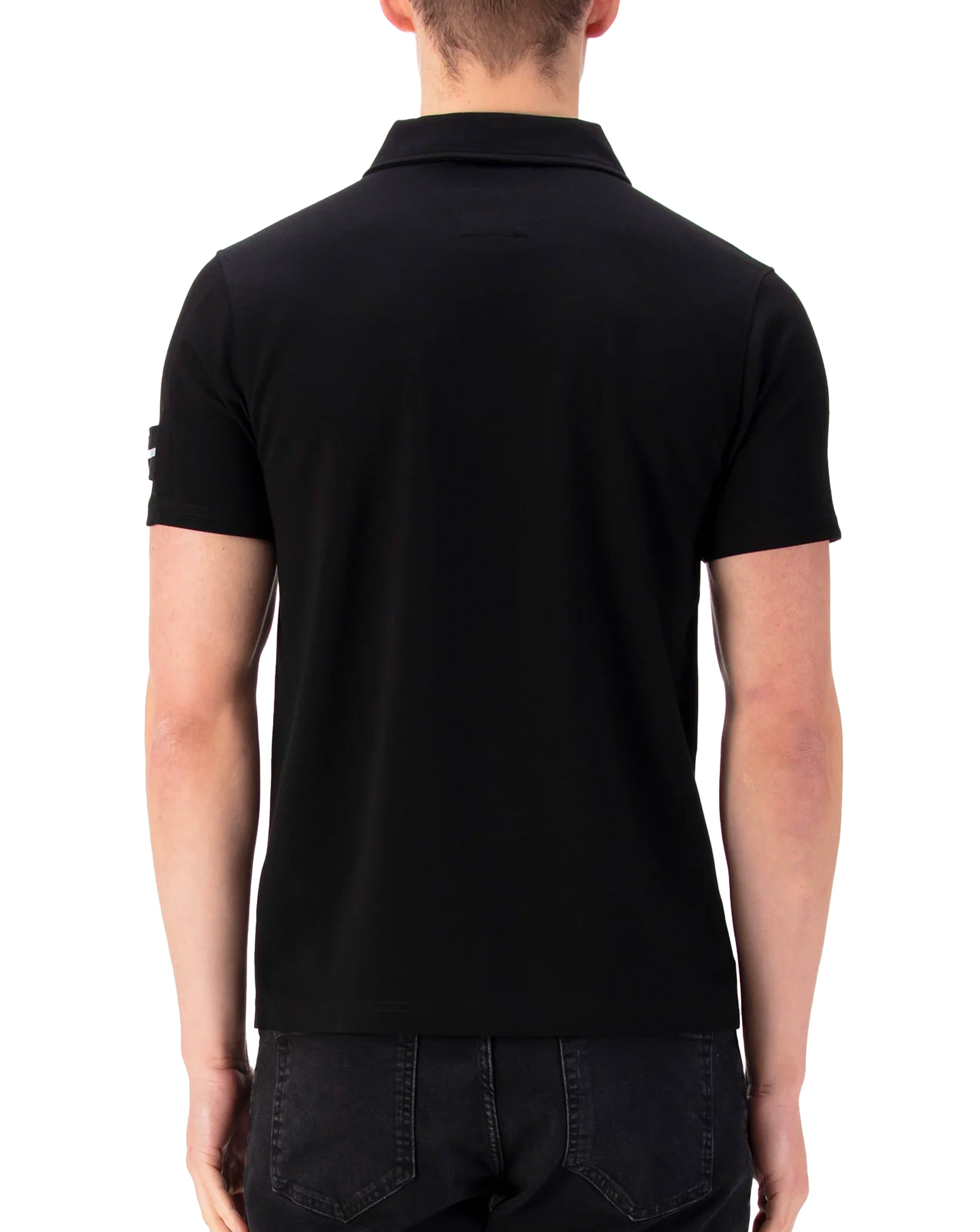 Luke 1977 Serg 1/4 Zip Polo Arm Detail Black