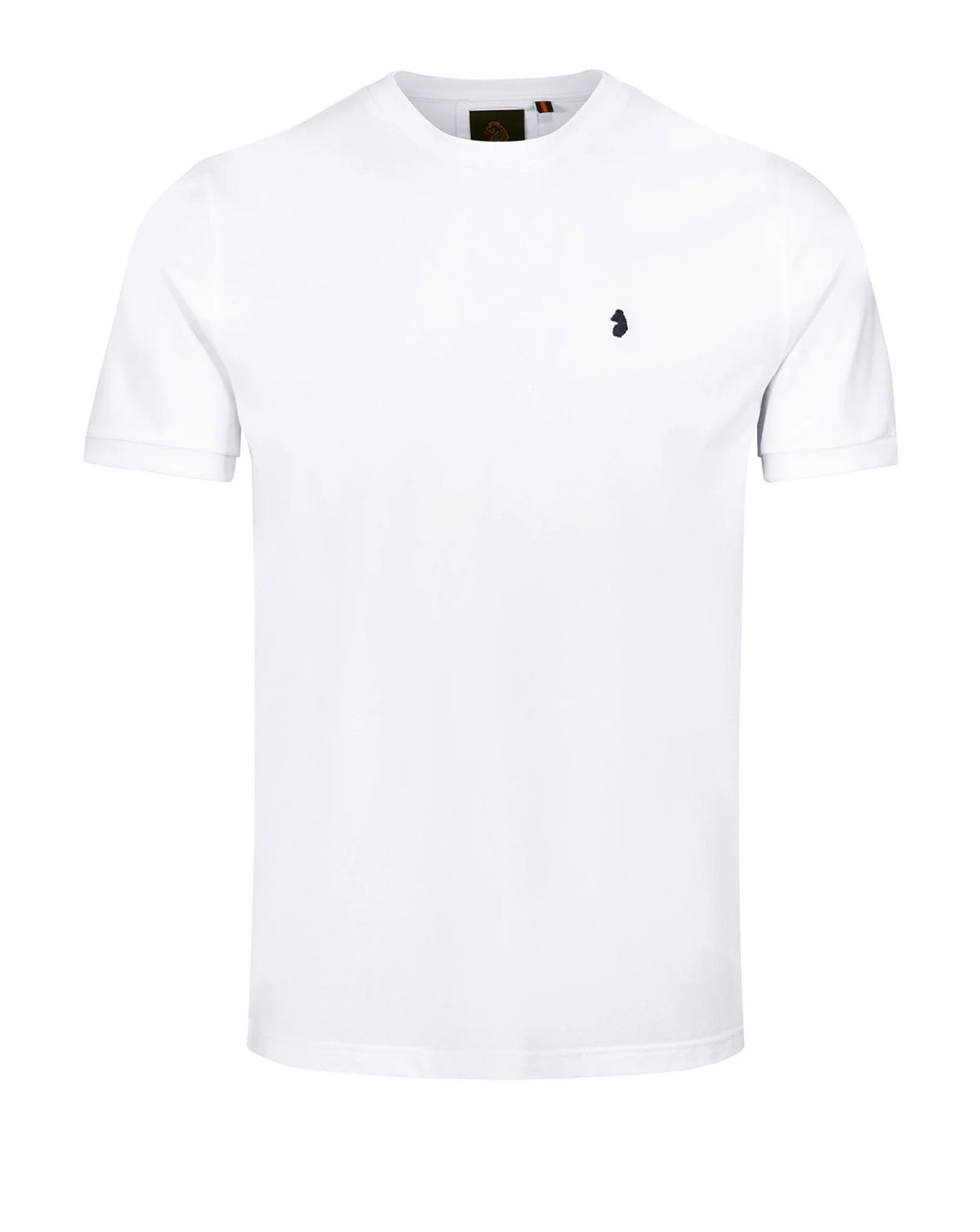 Luke Shanghai Jersey Crew Reg Fit T Shirt White