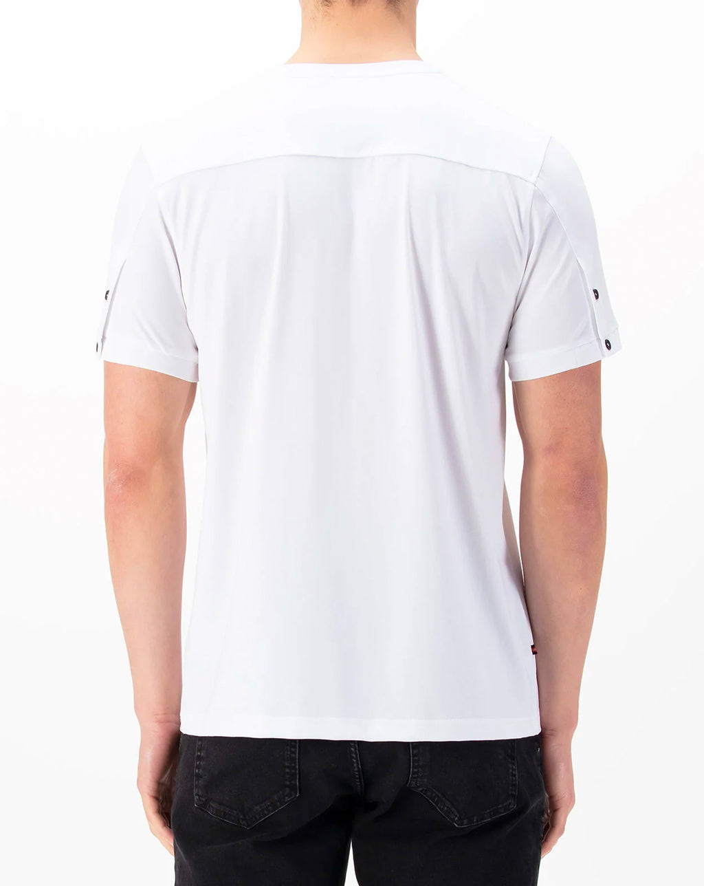 Luke Shanghai Jersey Crew Reg Fit T Shirt White