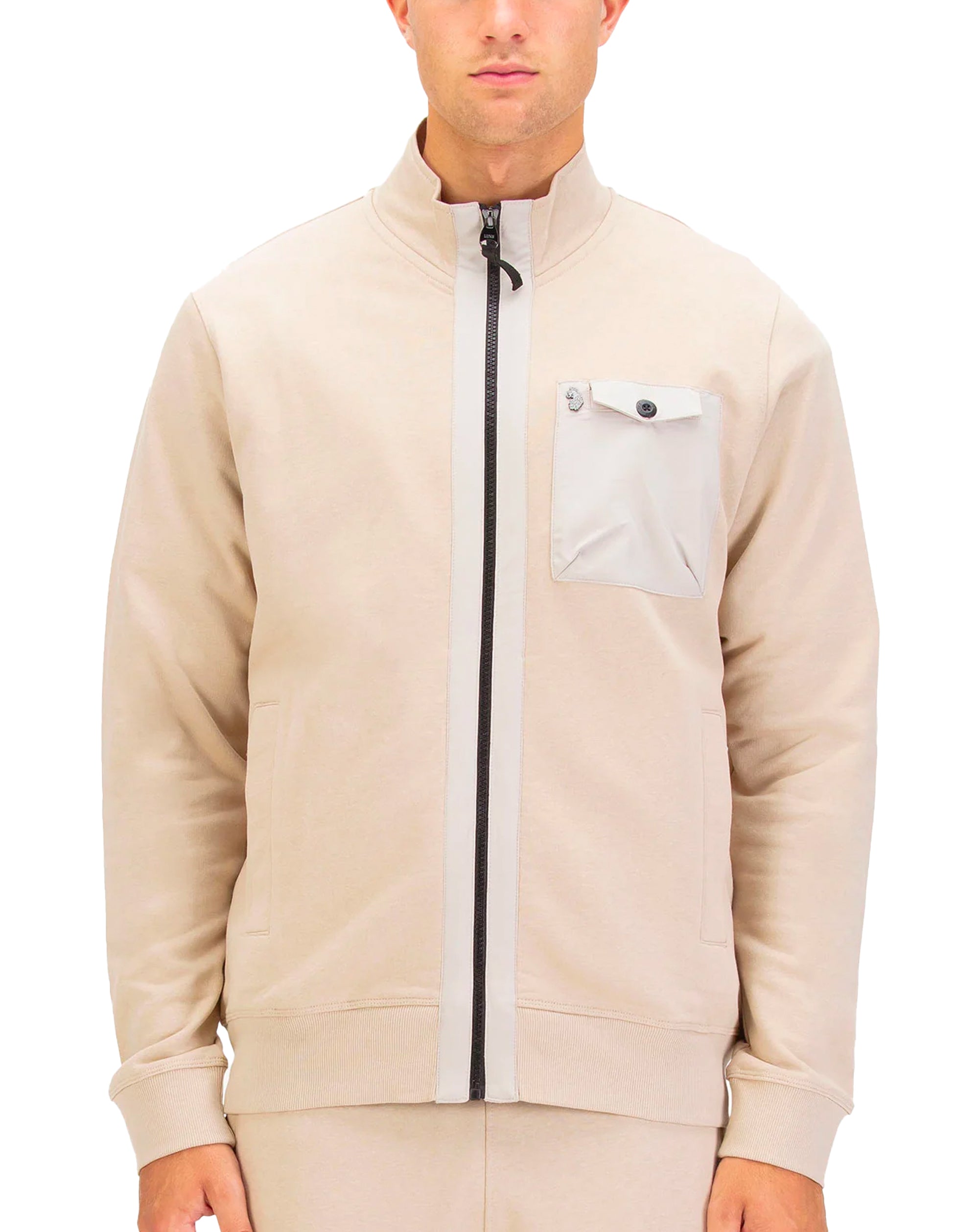 Luke 1977 Sutton 1000 Zip Through Sweat Stone