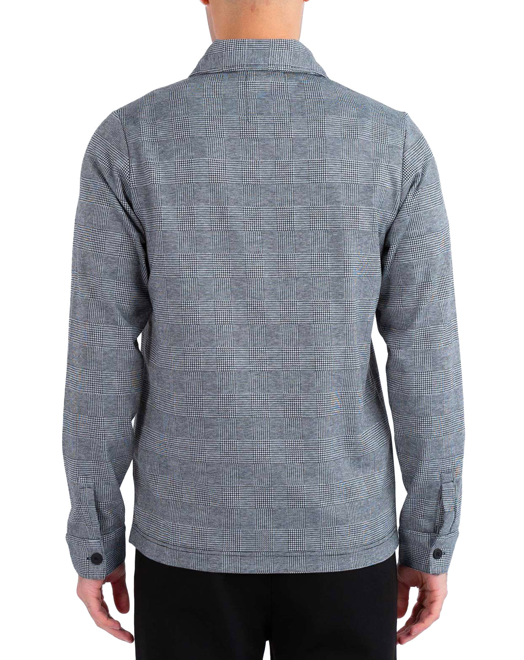 Luke 1977 Tyne Zip Through Overshirt Charcoal