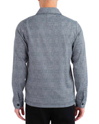 Luke 1977 Tyne Zip Through Overshirt Charcoal