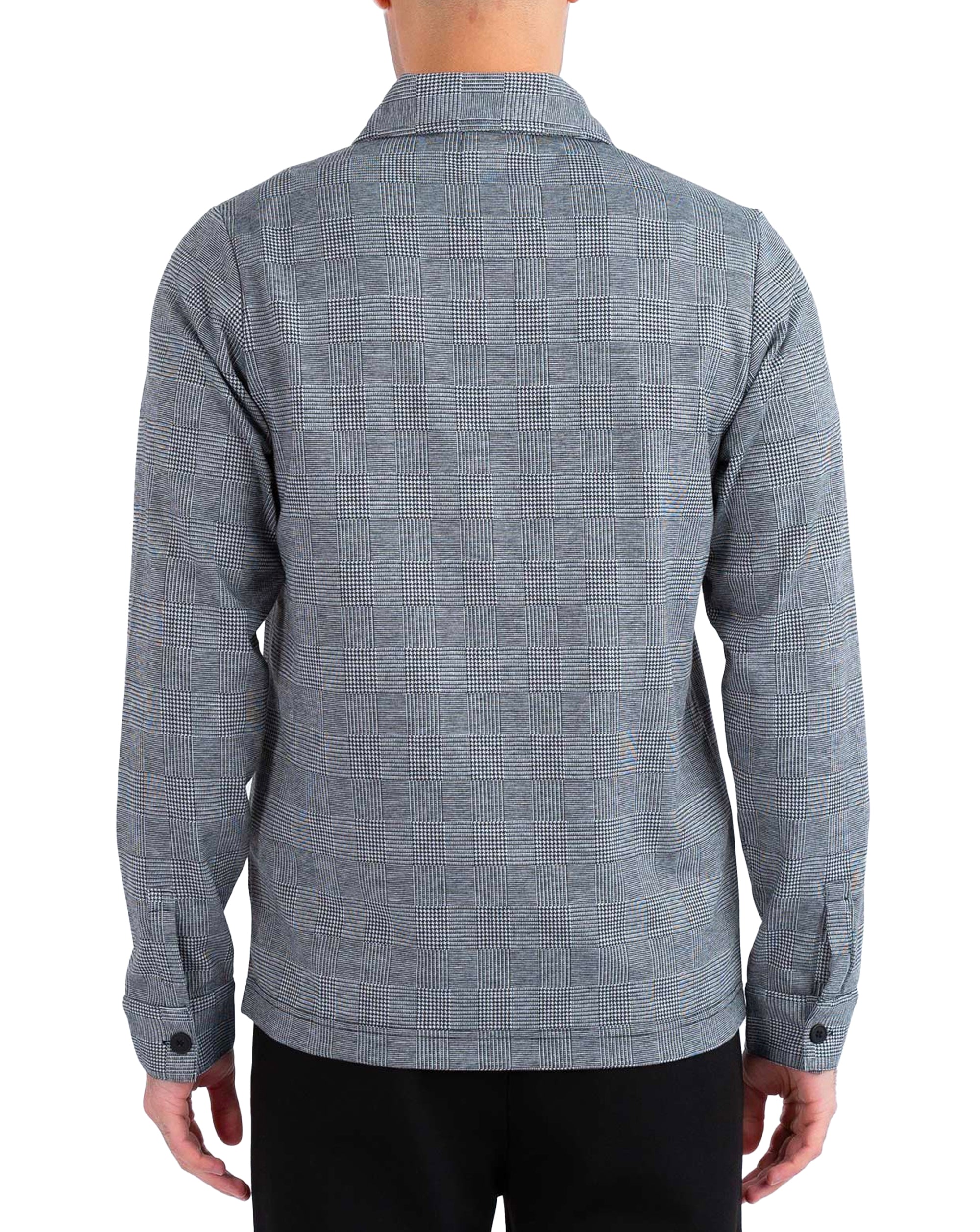 Luke 1977 Tyne Zip Through Overshirt Charcoal