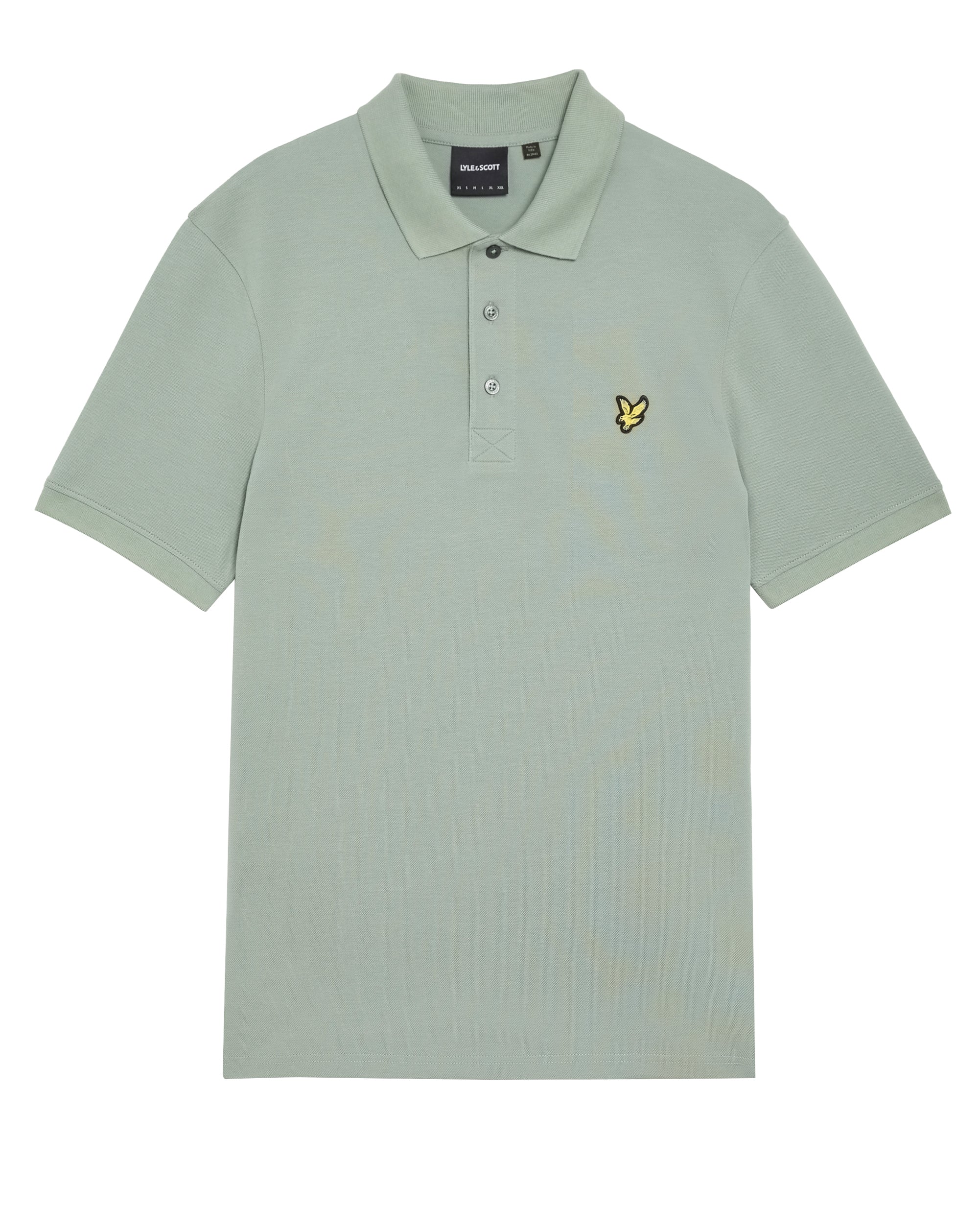 Lyle And Scott Plain Polo Shirt Cold Mint