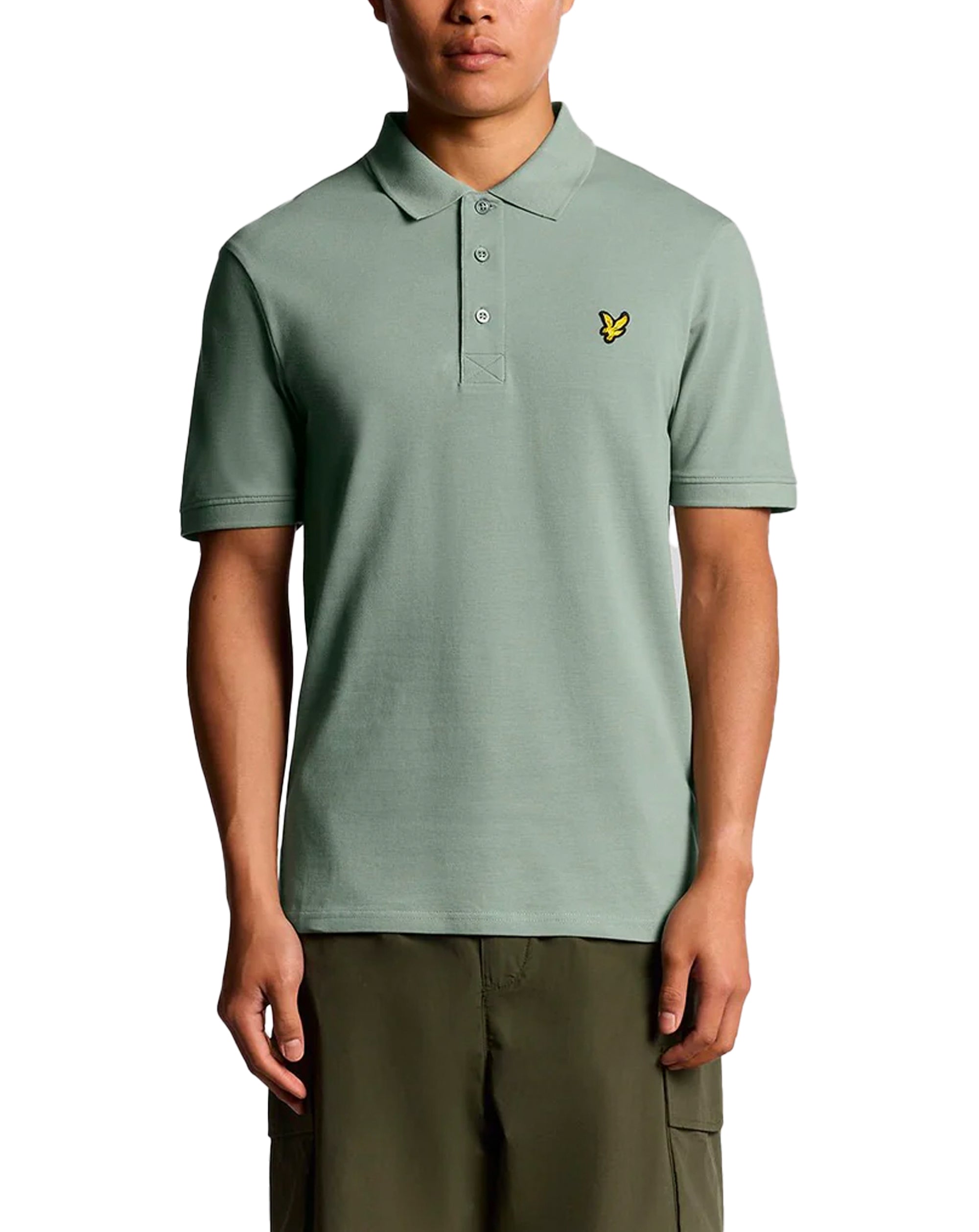 Lyle And Scott Plain Polo Shirt Cold Mint