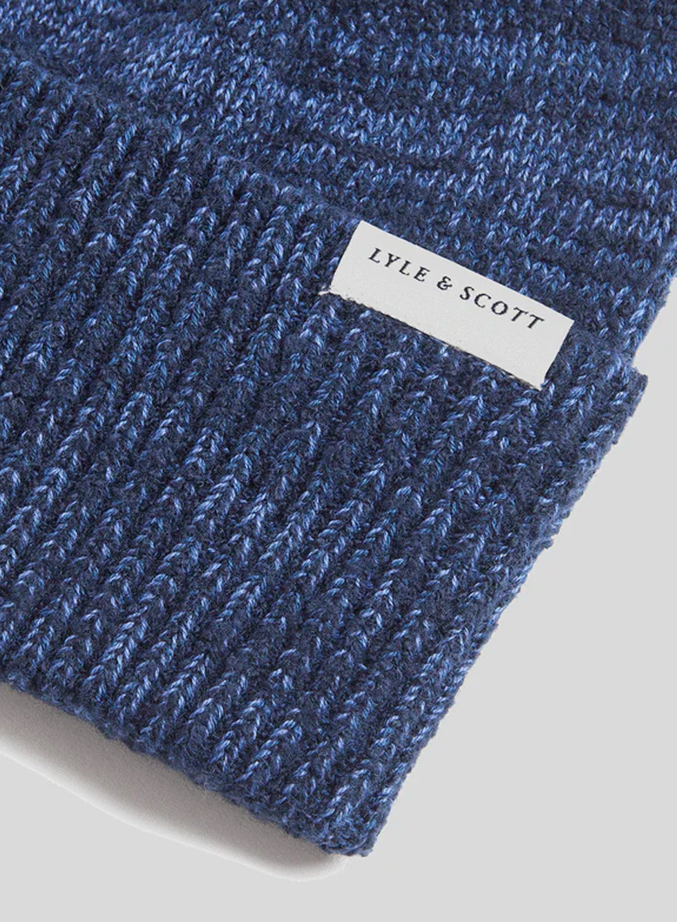 Lyle & Scott Multi marl Beanie Dark Navy Marl