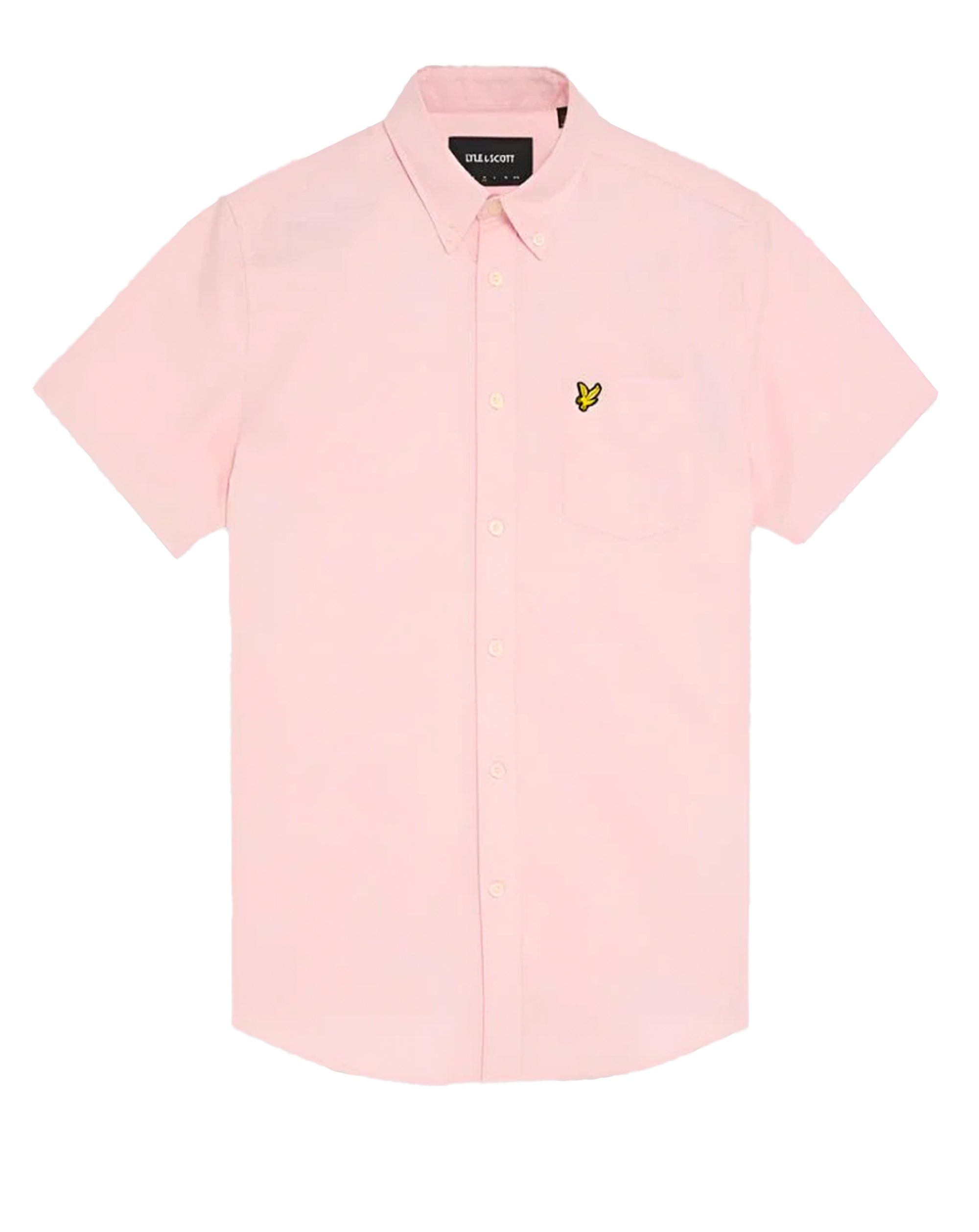 Lyle & Scott Short Sleeve Oxford Shirt Light Pink