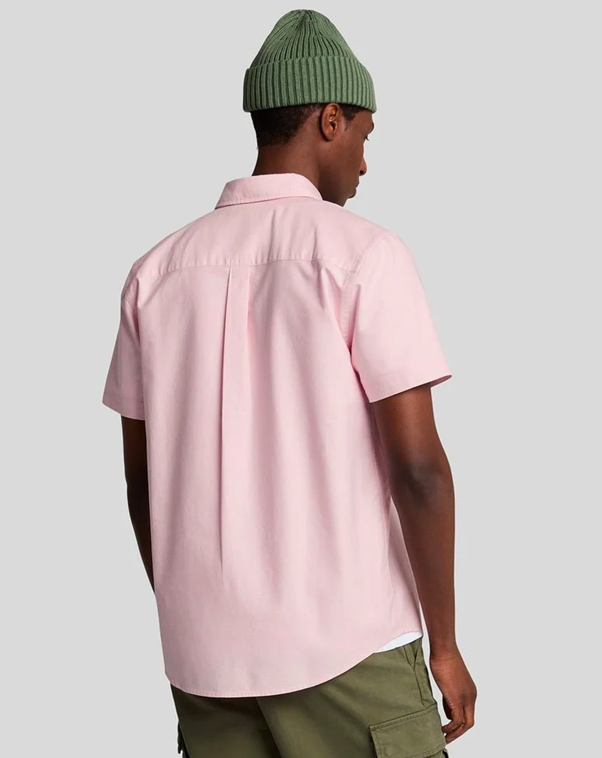 Lyle & Scott Short Sleeve Oxford Shirt Light Pink