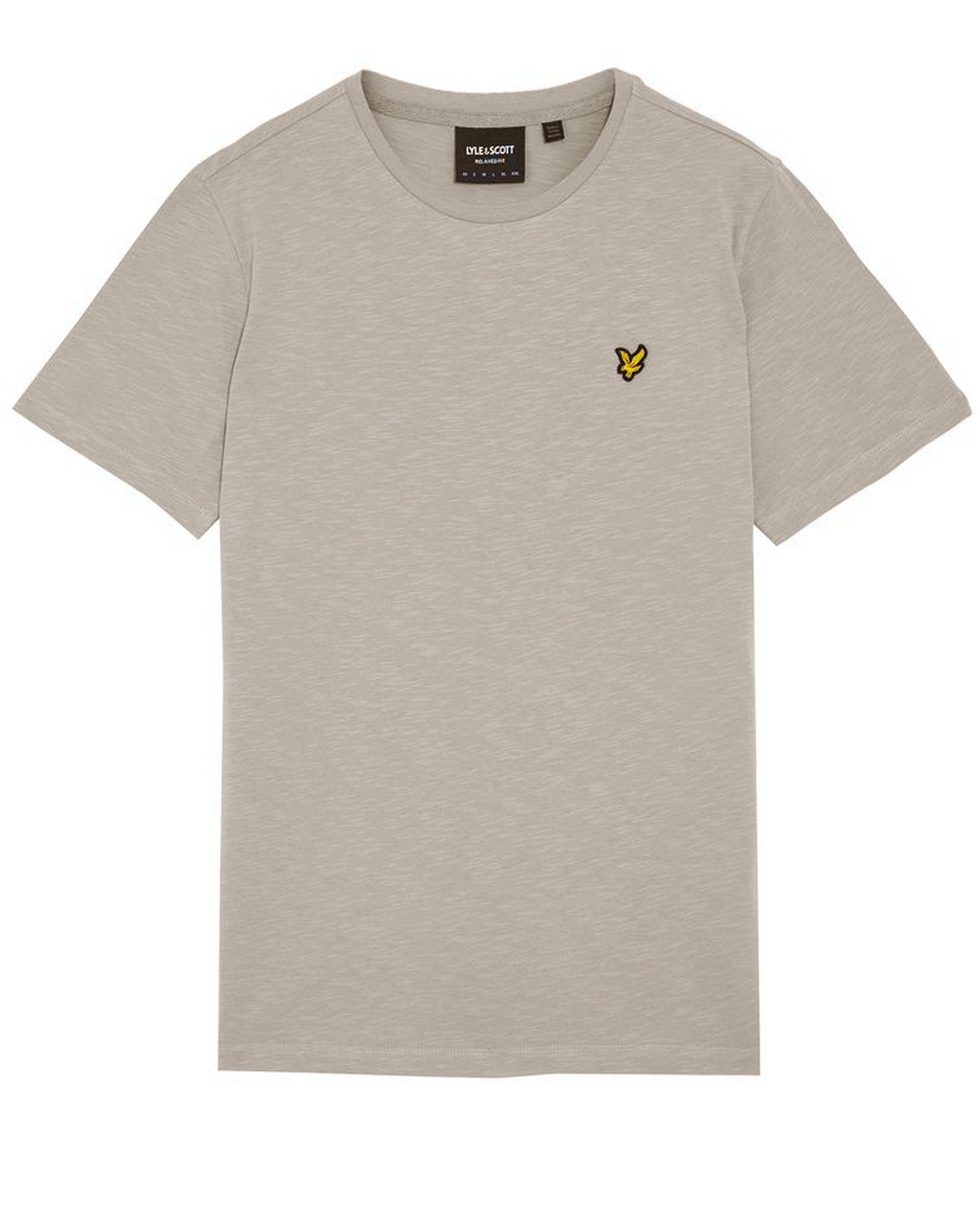 Lyle & Scott Slub T Shirt Relaxed Fit Grey Mirage
