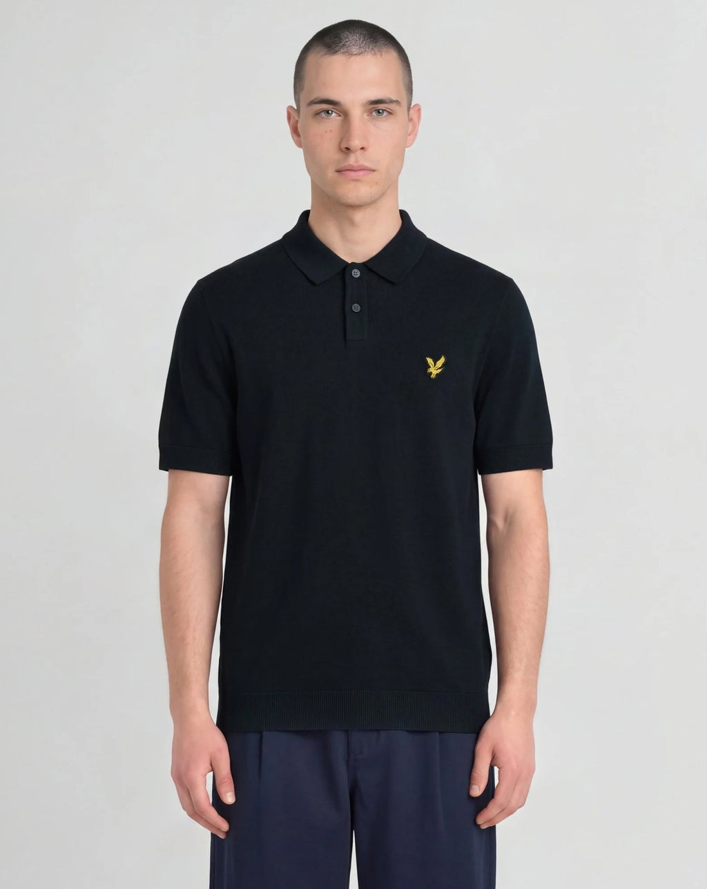 Lyle & Scott Archive Knitted Polo NAVY