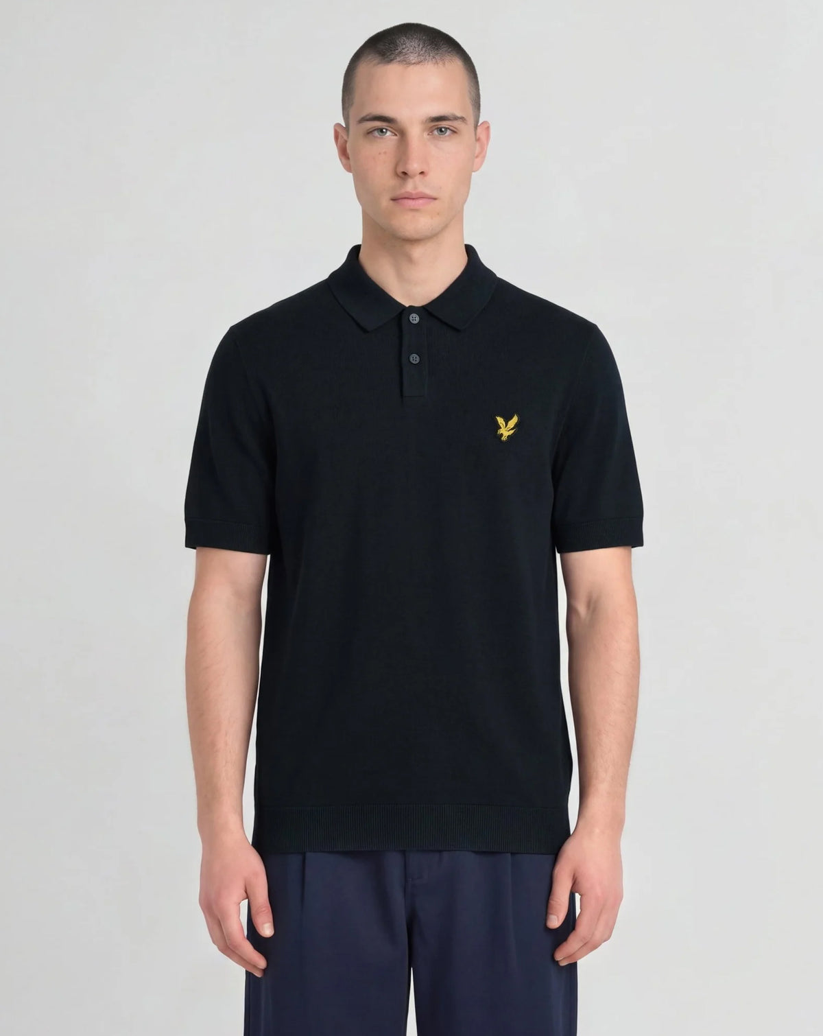 Lyle & Scott Archive Knitted Polo NAVY