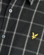 Lyle & Scott Broad Windowpane Check Shirt JET BLACK