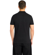 Lyle & Scott Check Panelled Polo Shirt JET BLACK