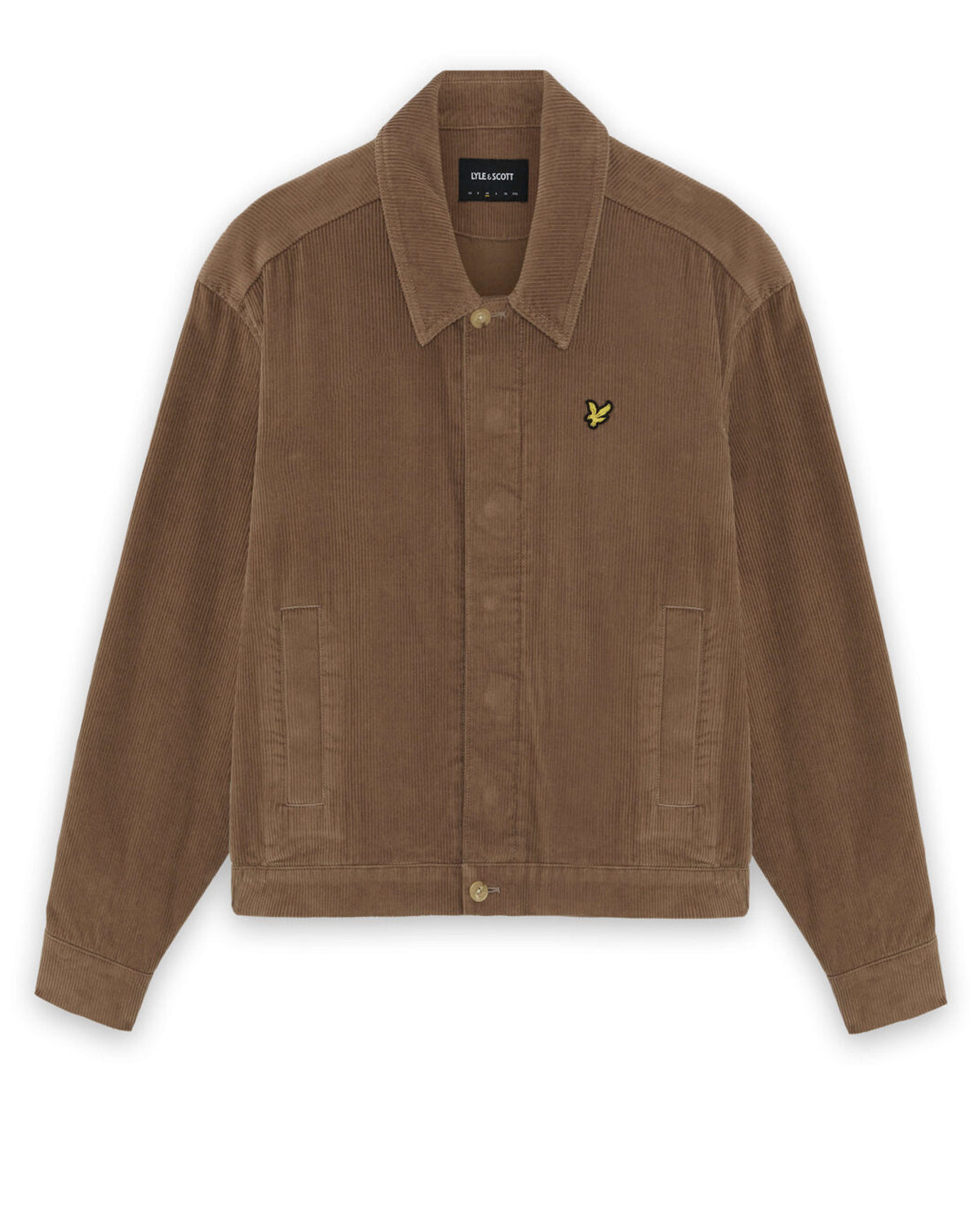 Lyle & Scott Cord Collar Jacket Mulled Taupe