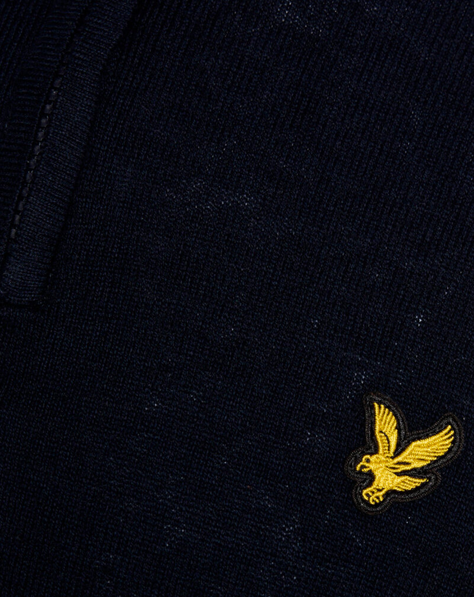 Lyle & Scott Cotton Merino Quarter Zip Jumper DARK NAVY