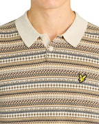 Lyle & Scott Fairisle Short Sleeve polo COVE