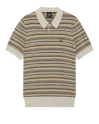 Lyle & Scott Fairisle Short Sleeve polo COVE
