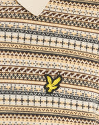 Lyle & Scott Fairisle Short Sleeve polo COVE