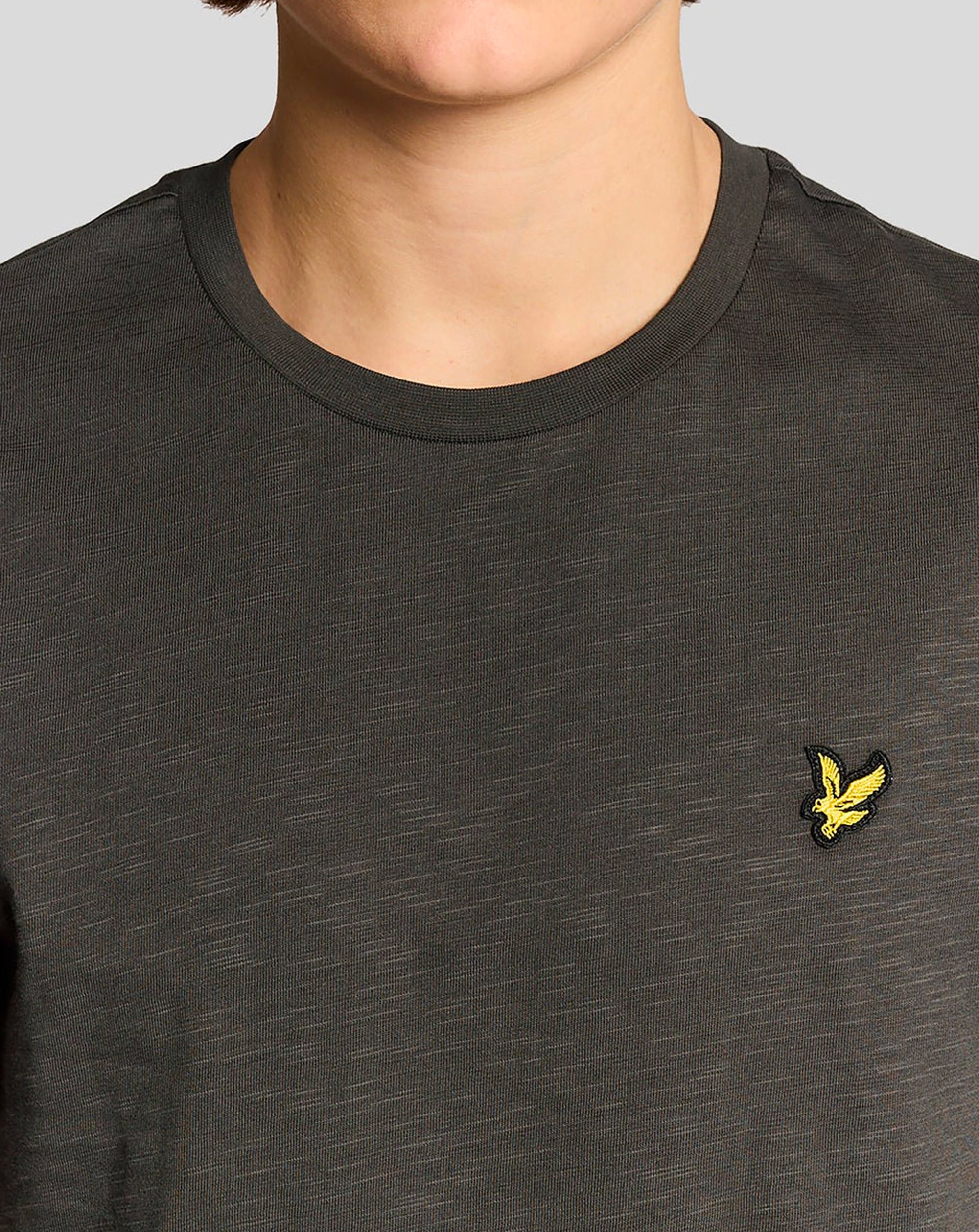 Lyle & Scott Fine Slub T-Shirt GUNMETAL