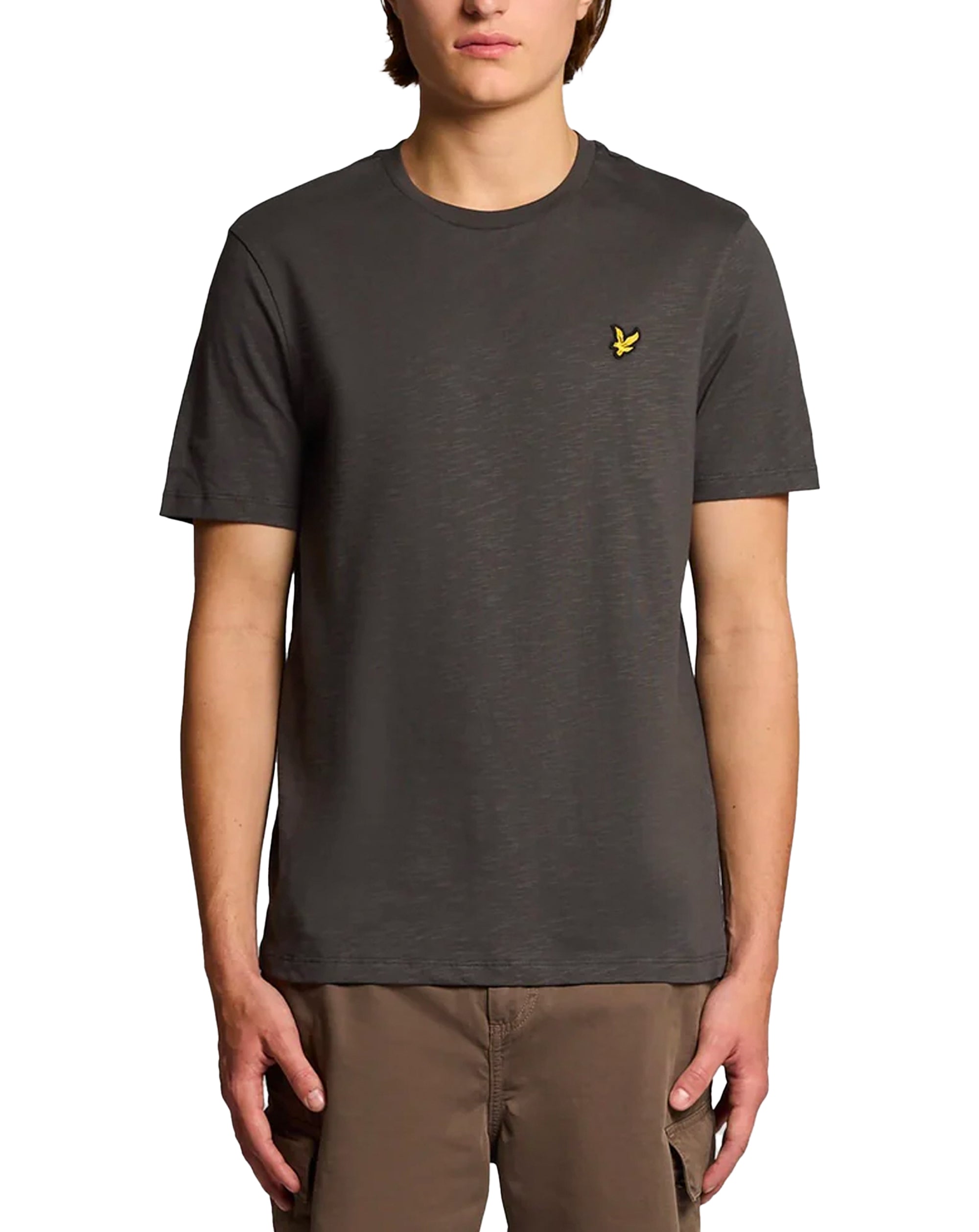 Lyle & Scott Fine Slub T-Shirt GUNMETAL