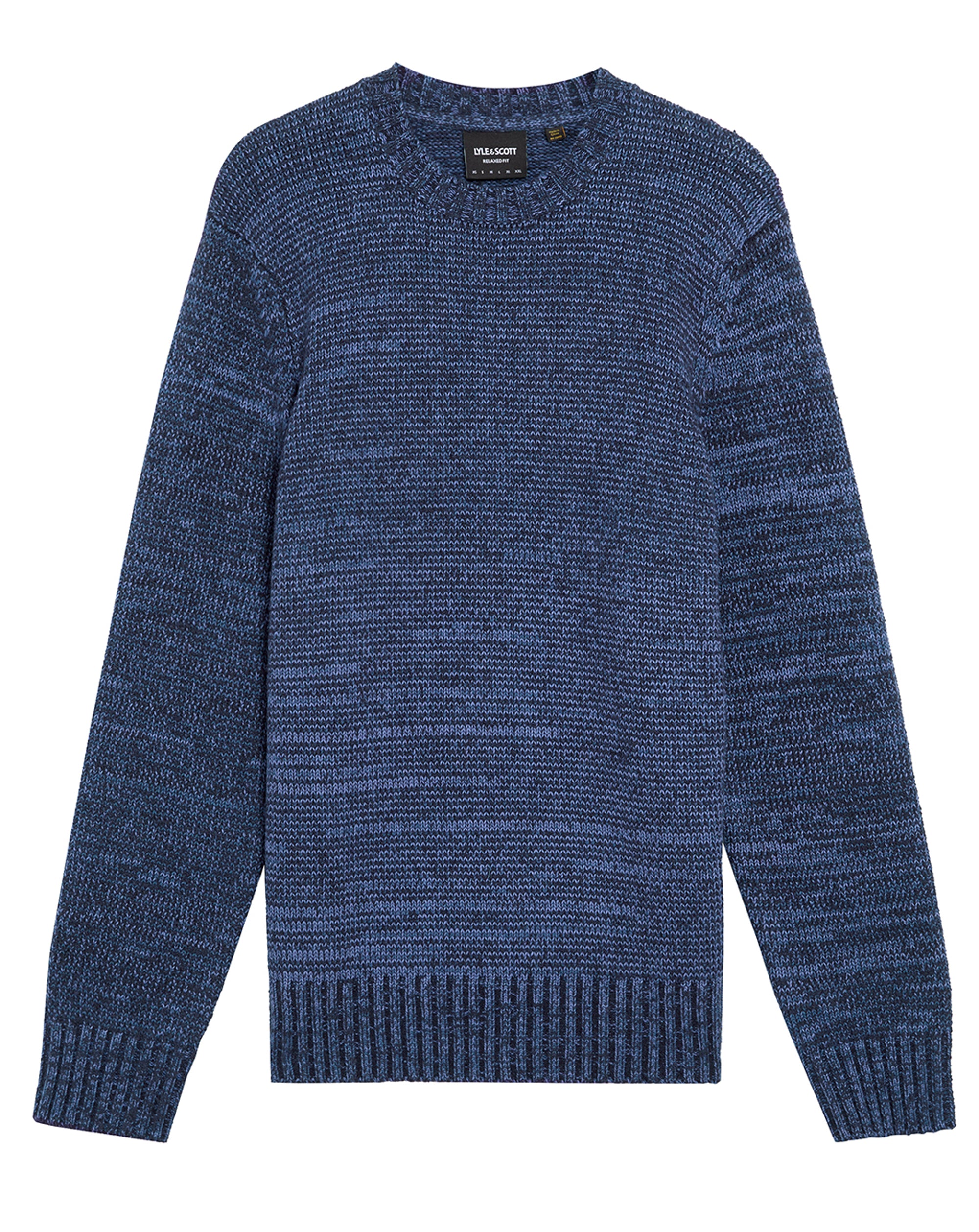 Lyle & Scott Multi Marl Jumper Dark Navy Marl