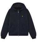 Lyle & Scott Padded Hooded Zip Through Jacket DARK NAVY