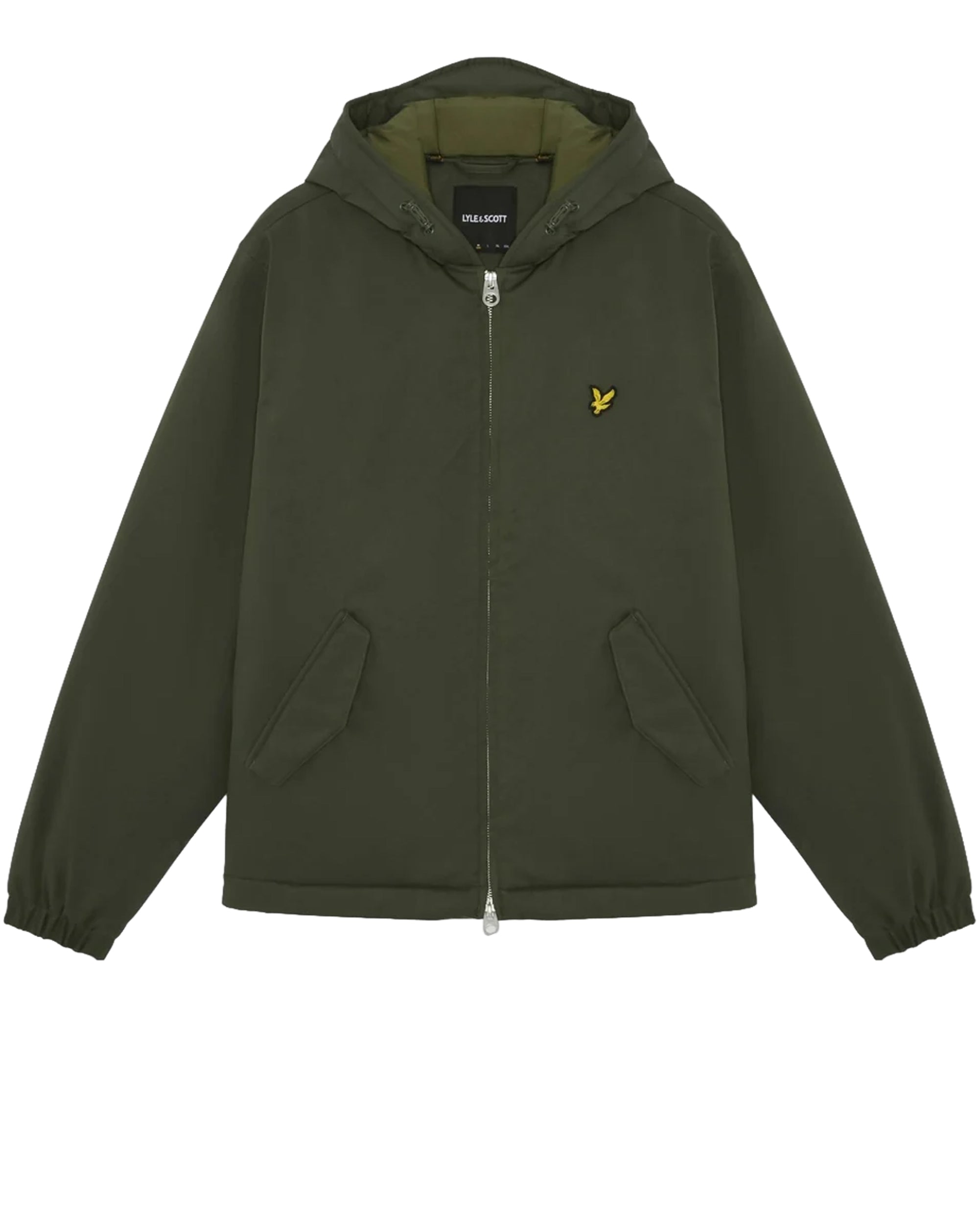 Lyle & Scott Padded Hooded Zip Through Jacket Deep Depths