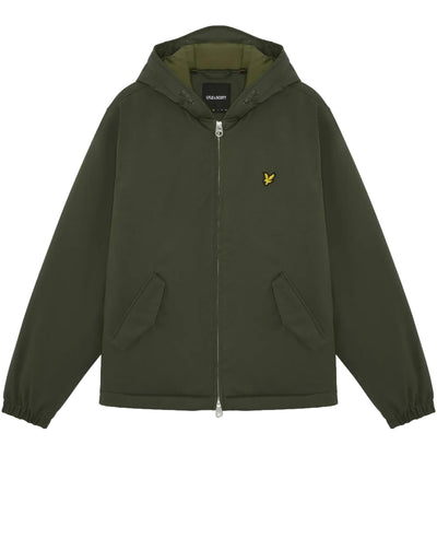 Lyle & Scott Padded Hooded Zip Through Jacket Deep Depths