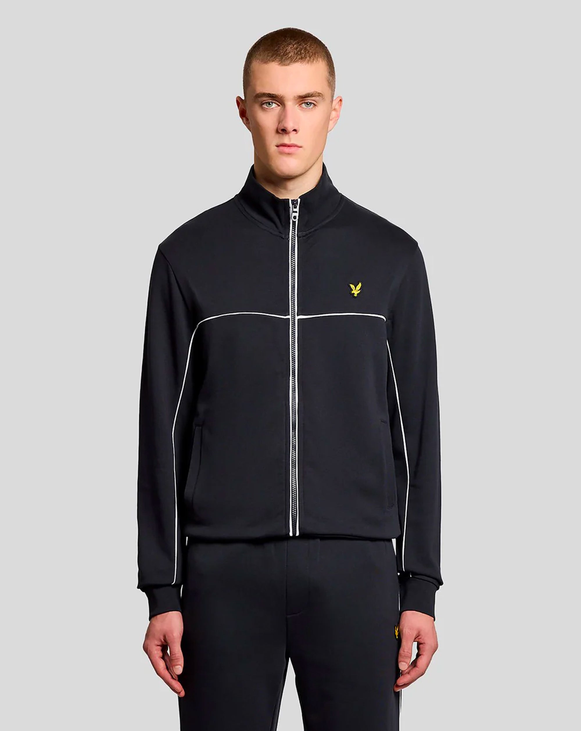 Lyle & Scott Piped Full Zip Track Top DARK NAVY