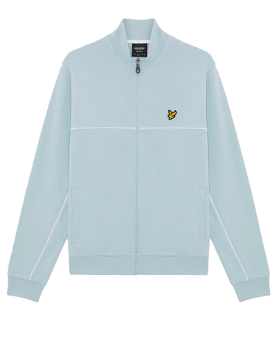 Lyle & Scott Piped Full Zip Track Top Opal Blue