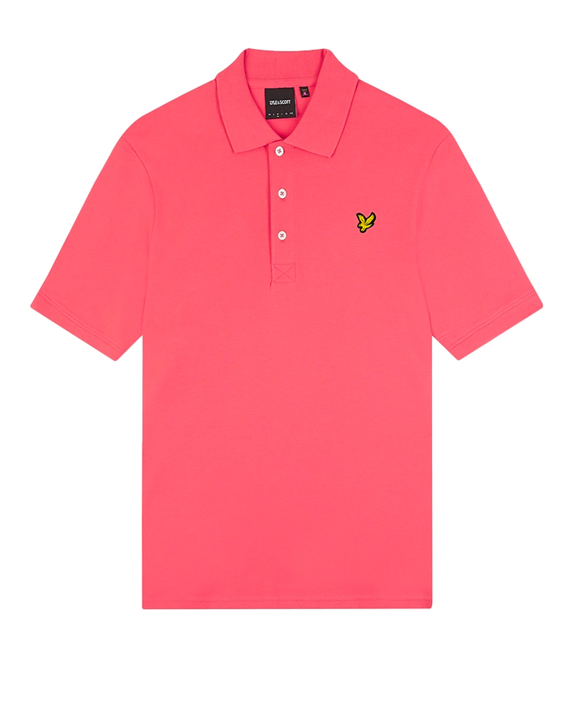 Lyle & Scott Plain Polo Shirt Electric Pink